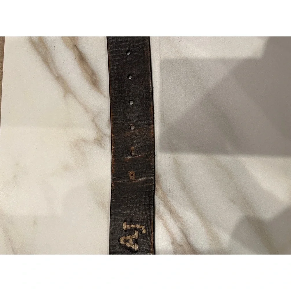 Vintage ARMANI JEANS LEATHER MEN’S BELT